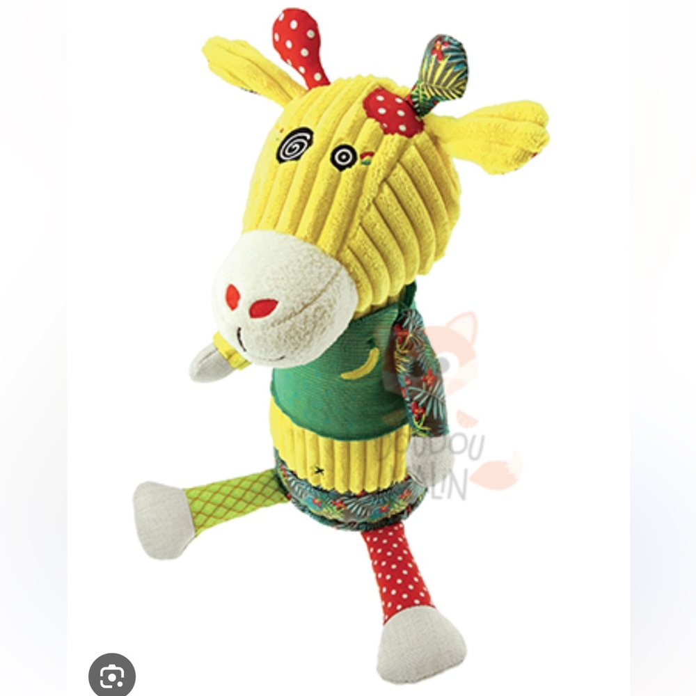 LES DEGLINGOS Stuffed Plush Toy Operchos The Giraffe 31cm - 12 inches France NEW
